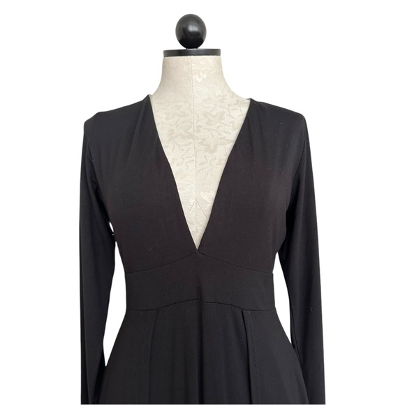 Bump Biddy Narine NEW Plunge  Maxi Maternity Dress Sexy High Slits Black Size M - Picture 12 of 16